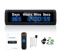 YZ Digital 999 Days Countdown Timer, Count Up/Down Clock With Remote, 12/24 Hour Real Time, Large Display Event Clock for Retirement/Pregnancy/Birthday/Christmas
