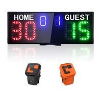 YZ LED Electronic Scoreboard with Remote, Digital Scoreboard with Timer, Portable Scoreboard Basketball, Digital Tennis Score Keeper for Net, Scoreboard for Outdoor Volleyball/Football/Baseball