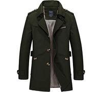 YZABEL Men's Washed Jacket Fashion Mid-length Street Trend Comfortable Daily Commuter Temperament Versatile Casual Jacket Coat 5XL