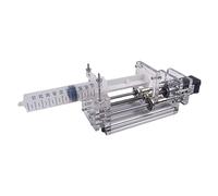 YZACK 1-150ML Laboratory Micro Syringe Pump Desktop Precision Electric Injection Pump Propel Pump Liquid Glue Dispenser DC 12V (Color : Silver, Size : A)