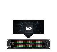 YZACK 2U Graphic Equalizer 31 Band Balanced Effect Controller DJ Digital Mixer Processor DSP Feedback Eliminator Stage