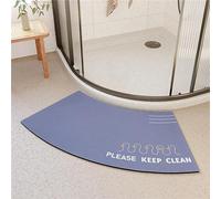 YZBBSH Corner Shower Mats Non Slip,Quadrant Curved Shower Mat,Absorbent Diatom Mud Quick Drying Non-Slip Bath Mat,Anti-Slip Curved Bathroom Carpet Rugs For Home Hotel (D)