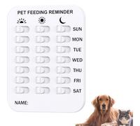 YZBBSH Did You Feed The Cat Tracker,Magnetic Pet Feeding Reminder Chart with AM/PM Indicators,Daily Dog & Cat Food Tracker,Pet Care Accessories for Feeding & Medication