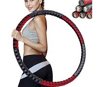 YZBBSH Hula Hoops for Adults Weighted Hoola Hoop 1.5kg - 4kg Adjustable Weight hula Hoop 6 Sections Stainless Steel Detachable Hola Hoop for Abdominal Shaping Exercise Fitness Hula Hoops