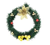 YZCIS Artificial Wreath, Fall Wreath Christmas Wreath Front Door Decorations Garland Winter Hanging Ornaments 2020 Xmas Hanging for Home Decoration Christmas Wreath