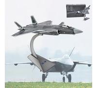 YZCIS AZIZAT J-20 Model Jet Airplane Model Aircraft Model Fighter Alloy Aviation Ornaments Collection Model Display Die-Cast Aircraft Model Plane for Collection Festival Gift,1/100