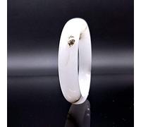 YZCIS Brazalete de Jade Natural de Brazalete Gold Silk Jade Live Quartz Rock Floating Floating Jade, 56-62 mm, A-58 mm