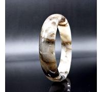 YZCIS Brazalete de Jade Natural de Brazalete Gold Silk Jade Live Quartz Rock Floating Floating Jade, 56-62 mm, A-58 mm