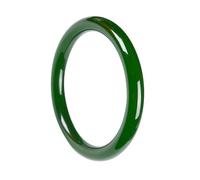 YZCIS Brazalete del Bangle de Jade Delgado para Mujeres, Pulsera de Buena Fortuna de Jade Natural Buena Suerte Regalos