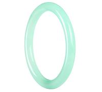 YZCIS Brazalete del Bangle de Jade Delgado para Mujeres, Pulsera de Buena Fortuna de Jade Natural Buena Suerte Regalos