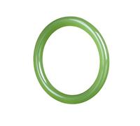 YZCIS Brazalete del Bangle de Jade Delgado para Mujeres, Pulsera de Buena Fortuna de Jade Natural Buena Suerte Regalos