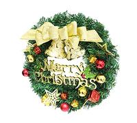 YZCIS Christmas Wreath Christmas Wreath for Front Door Merry Christmas Wall Artificial Christmas Garland with Bow for Decoration Xmas Wreath Christmas Wreaths for Front Door,A,30cm