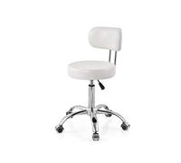 YZCIS Computer Chair Office PC Desk Chairs, Faux Leather Executive Computer Chair Home Office °Swivel Chairs with Armrests and Backrest (Color : White) (White)