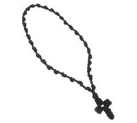 YZCIS Elegant Handmade Cross Prayer Necklace Men's Women's Faith Jewelry Craft Versatile Rope Chain