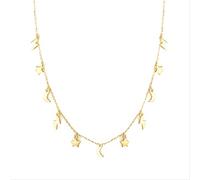 YZCIS for women stars moon lightning 18k jewelry chain choker necklace collar