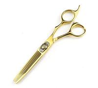 YZCIS Hair Cutting Shears, 6 inch Professional 440C steel Tiger scissor Gold hair scissors haircut thinning barber hair cutting shears hairdresser scissors
