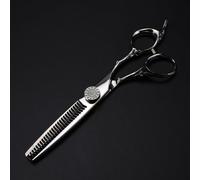 YZCIS Hair Cutting Shears, 6 Inch Professional Gem Scissor Upscale Hair Scissors Haircut Thinning Barber Cutting Shears Hairdressing Scissors (Thinning
