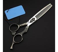 YZCIS Hair Cutting Shears, 6 Inch Professional Upscale 440c Retro Hair Scissors Set Cutting Barber Makeup Thinning Shears Hairdressing Scissors (Thinning