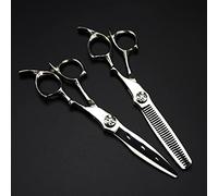 YZCIS Hair Cutting Shears, 6 Inch Professional Upscale Scissor Cut Hair Cutting Scissors Thinning Barber Haircut Shears Hairdressing Scissors Set(