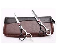 YZCIS Hairdressing scissors thinning styling tool (burgundy) (color: blue) (blue)