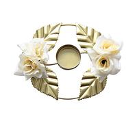 YZCIS Holder Artificial Rose Candlestick Light Luxury Decor Candlelight Dinner Kitchen Wrought Iron Holders For Table Centerpiece