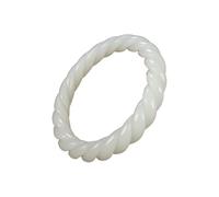 YZCIS Jade Bangle for Women Feng Shui Bangle Buena Suerte Jade Diseño de Mujer Jade China Cumpleaños