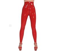 YZCIS Leather Lingerie for sex100% Latex Rubber Gummi 0.40mm Legging Pants Trousers Front Zipper-Clear_XXL