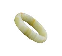 YZCIS Mujeres Brazalete de Jade Feng Shui Buena Suerte Pulsera de Brazalete Elegante Pulsera Redonda Redonda Jade Jade brazal