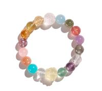YZCIS Natural crystal cornucopia multi-treasure bracelet women's fashion high-end aquamarine green hair crystal bracelet