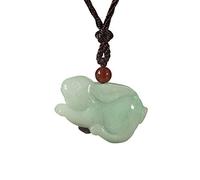 YZCIS Natural Jade A Goods Jade Rabbit Pendant Necklace …