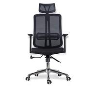 YZCIS Office Chair Office Computer Chair High Back Desk Armchair Chrome Base Gaming Chair Work Lift Swivel Chair Chair (Color : Black) Needed (Black)