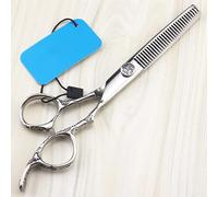 YZCIS Professional Hair Cutting Shears, 440c steel 6 inch Plum cut hair scissors cutting barber haircut scissor thinning shears hairdressing scissors (Thinning)