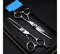 YZCIS Professional Hair Cutting Shears, 6 inch Professional 440c steel Tai Chi hair scissors cutting barber haircut thinning shears tools hairdresser scissors set (Set With Bag)