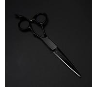 YZCIS Professional Hair Cutting Shears, 6inch Professional 440c steel Upscale Black hair scissors haircut thinning barber cutting shears hairdressing scissors (Cutting Scissor)