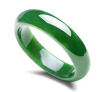 YZCIS Pulseras de Jasper Jade hetiana Natural, brazaletes de Jade Jade Jade, Elegante Brazalete clásico de Jade para Damas, para Familia, para Novia, con Caja de Joyas, 56-64 mm, 62 mm