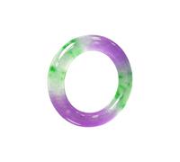 YZCIS Round Jade Bangle Bracelet for Women Feng Shui Good Luck Wealth Bracelet Fashion Jade Stone Bangle for Woman Mother Birthday Gift Wedding