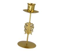YZCIS Table Centrepieces Metal Candle Holder Stand Decorative Leaf Designs Iron Taper Candlestick for Romantics Home Decors