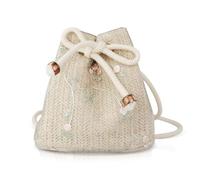 YZCIS Women Crossbody Bag, Ladies Cute Straw Shoulder Bag with Adjustable Shoulder Strap, Small Straw Beach Bag for Travel Holiday Shopping