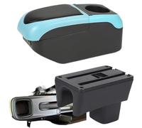 YZCSYBBF For Suzuki For Swift 2005-2025 Car Armrest Box Storage Box Arm Bracing Heighten Interior Details Storage Box(Black Blue2)