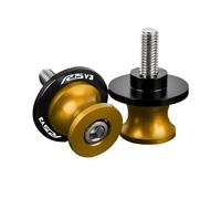 YZCSYBBF Swingarm Slider Spools 6MM CNC Swingarm Spools Stand Screws Slider Motorcycle For R15V3 R-15-V-3 2017 2018 2019 2020 2021 2022(Gold)