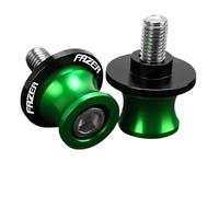 YZCSYBBF Swingarm Slider Spools FOR FZ1 For Fazer FZ-1 2006-2022 2023 2015 2007 2008 2009 2010 Motorcycle 6MM Stand Screws Swingarm Slider Spools(FAZER green)