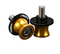 YZCSYBBF Swingarm Slider Spools FOR FZ1 For Fazer FZ-1 2006-2022 2023 2015 2007 2008 2009 2010 Motorcycle 6MM Stand Screws Swingarm Slider Spools(FAZER gold)