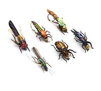 YZD Trout Fly Fishing Flies Collection Dry Wet Nymph Fly Assortment with Fly Box Flyfishing Flys Lures 12/16/18/22/36 Kits (Dragon Larvae kit)