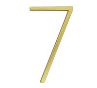 YZDKJ 127mm Golden Floating Modern House Number Satin Brass Door Home Address Numbers For House Digital Outdoor Sign Plates 5 In. #1 (Color : 7)