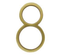 YZDKJ 127mm Golden Floating Modern House Number Satin Brass Door Home Address Numbers For House Digital Outdoor Sign Plates 5 In. #1 (Color : 8)