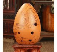 YZDKJ Hand Polished Fired Ceramic Xun 8 Holes Ocarina Antique Clay Musical Instrument For Children Beginner (Color : Pattern models F key)