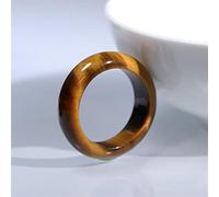 YZDKJ Jade Ring Natural Tiger's Eye Stone Ring Jewelry Lucky Auspicious Peace Amulet Men‘s And Women’s Fine Jewelry Jade Ring (Gem Color : 2 Diameter19-20mm)