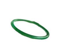 YZDKJ Natural Green Jade Bangle Charm Jewellery Women' s Hand- Carved Jadeite Bracelet Bangles For Women Men Fashion Accessories (Gem Color : Green, Metal Color : 56-58mm)