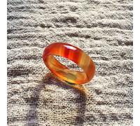 YZDKJ Natural Red Agate Ring For Men Women With Texture Handmade Brand Jadeite Jade Rings Jade Jewelry Natural Stone Jade (Ring Size : 6.5)