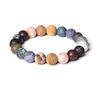 YZDKJ Universe Solar System Bracelet Natural Stone Planets Yoga Chakra Bracelet For Women Men Best Friends Energy Jewelry Gifts 10MM (Length : 19CM, Metal Color : 11)